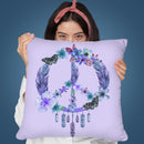 Peace Dreamcatcher Throw Pillow By Andrea Haase