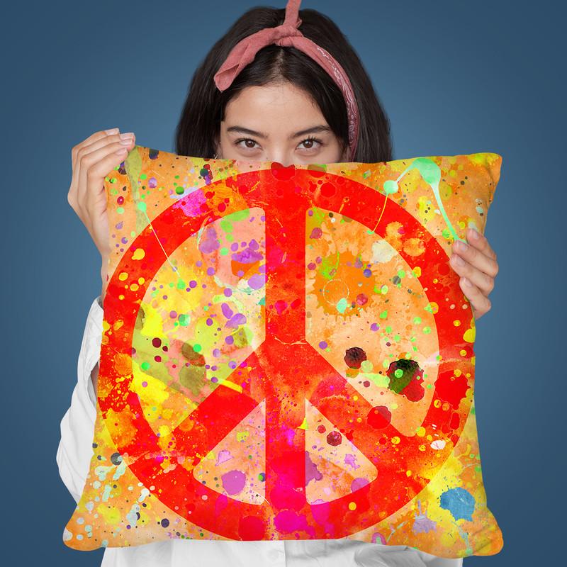 Peace I Throw Pillow By Andrea Haase