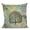 Peacock Fantasies Throw Pillow By Andrea Haase