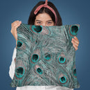 Peacock Feather I Throw Pillow By Andrea Haase