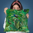 Peacock Jungle Throw Pillow By Andrea Haase