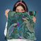 Peacock Paradise Jungle Seamless Throw Pillow By Andrea Haase