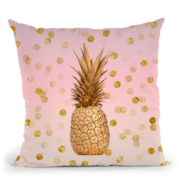 Pineapple Glamour Throw Pillow By Andrea Haase