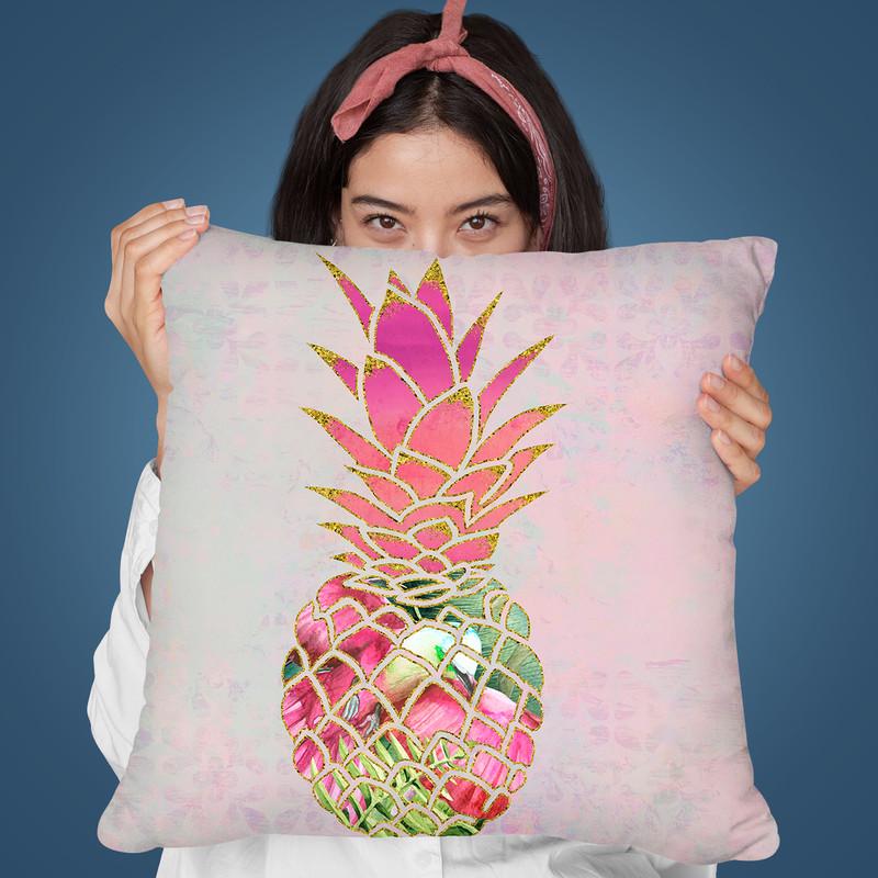 Pineapple Iii Throw Pillow By Andrea Haase