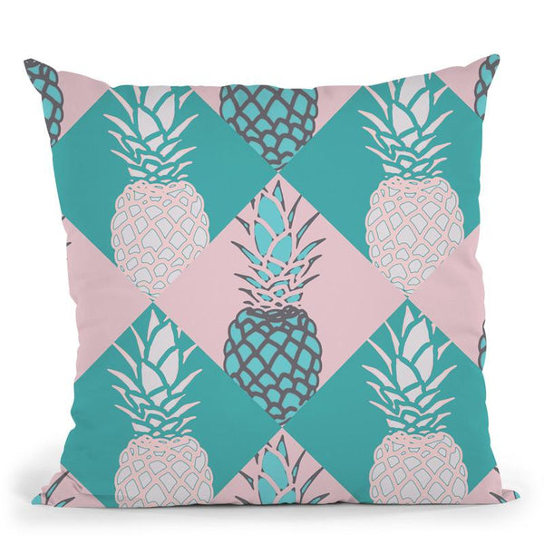 Pineapple Pattern Throw Pillow By Andrea Haase