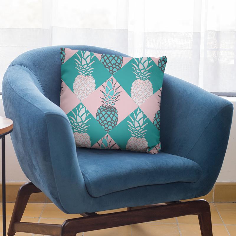 Pineapple Pattern Throw Pillow By Andrea Haase