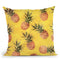 Pineapple Yellow Throw Pillow By Andrea Haase