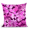 Pink Flowers I Throw Pillow By Andrea Haase