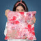 Pink Flowers Throw Pillow By Andrea Haase