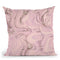 Pink Marble Glitter Throw Pillow By Andrea Haase