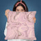 Pink Marble Glitter Throw Pillow By Andrea Haase