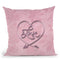 Pink Tropical Love Throw Pillow By Andrea Haase