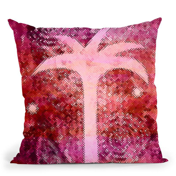 Pink Tropical Night Throw Pillow By Andrea Haase