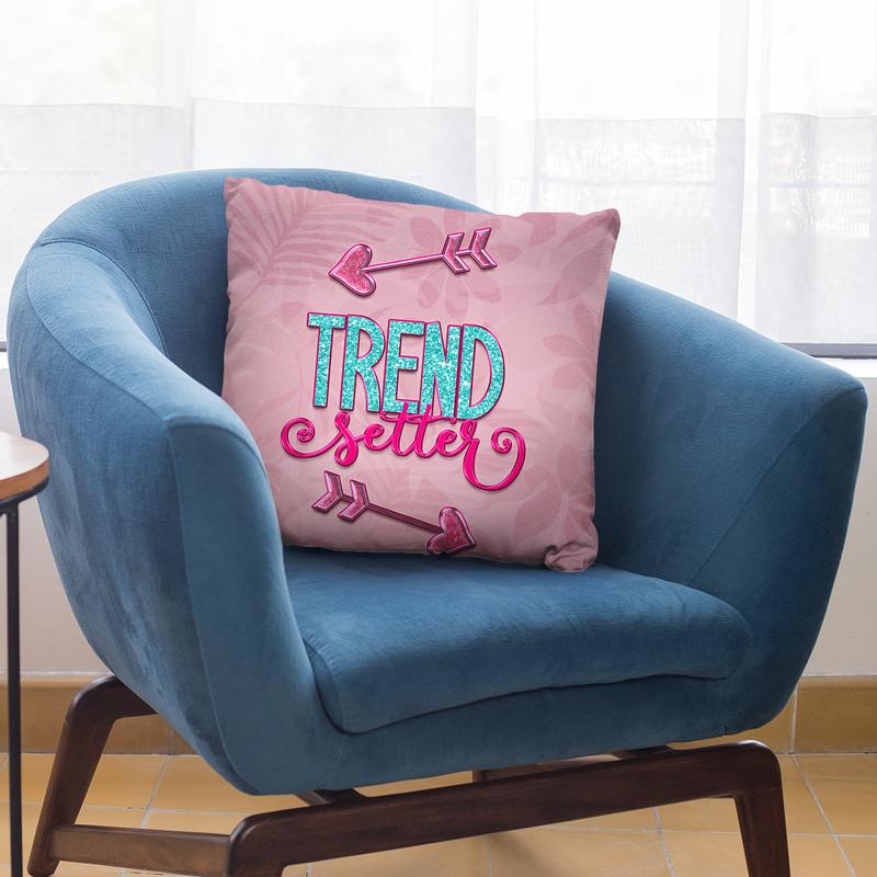 Pink Tropical Trendsetter Throw Pillow By Andrea Haase