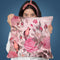 Pink Vintage Garden Throw Pillow By Andrea Haase