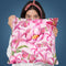Pink Watercolor Flower Pattern Throw Pillow By Andrea Haase