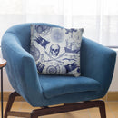 Pirates Blue Throw Pillow By Andrea Haase