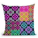 Pop Art Tiles Collage Throw Pillow By Andrea Haase
