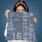Printed Denim Grey Throw Pillow By Andrea Haase