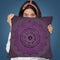 Purple Mandala Throw Pillow By Andrea Haase