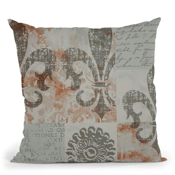 Purple Patchwork Throw Pillow By Andrea Haase