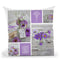 Purple Flowers Collage Throw Pillow By Andrea Haase
