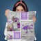 Purple Flowers Collage Throw Pillow By Andrea Haase