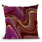 Red Pink Ombre Gemstone Throw Pillow By Andrea Haase