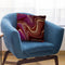 Red Pink Ombre Gemstone Throw Pillow By Andrea Haase