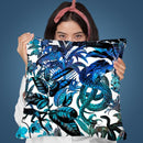 Reptile Jungle Blue Throw Pillow By Andrea Haase