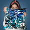 Reptile Jungle Blue Throw Pillow By Andrea Haase
