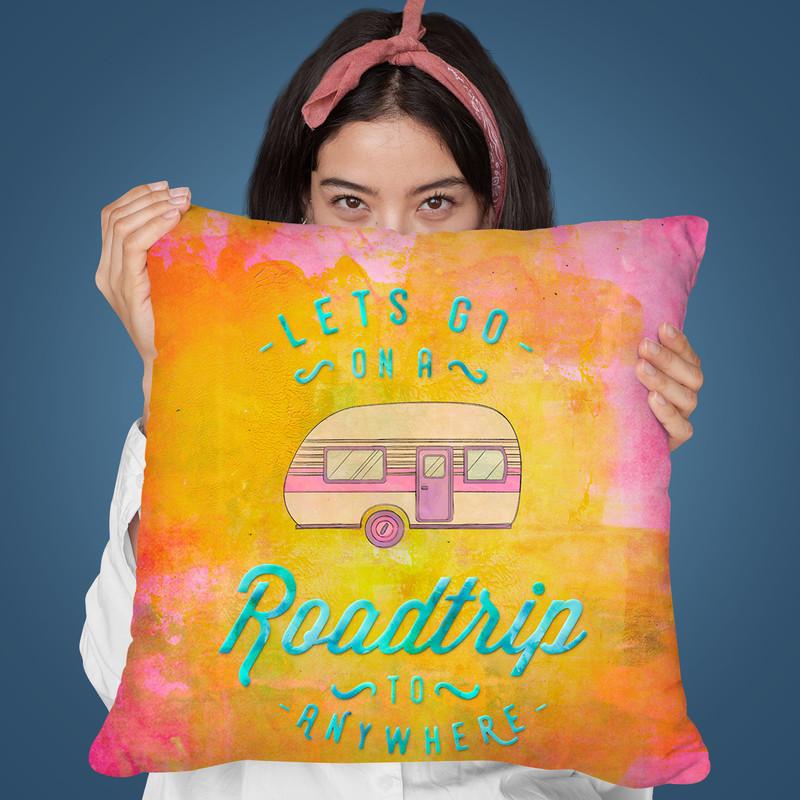 Road Trip Throw Pillow By Andrea Haase