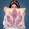 Rose Glamour Lotus Throw Pillow By Andrea Haase