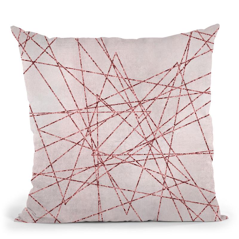 Rosegold Pink Iii Throw Pillow By Andrea Haase