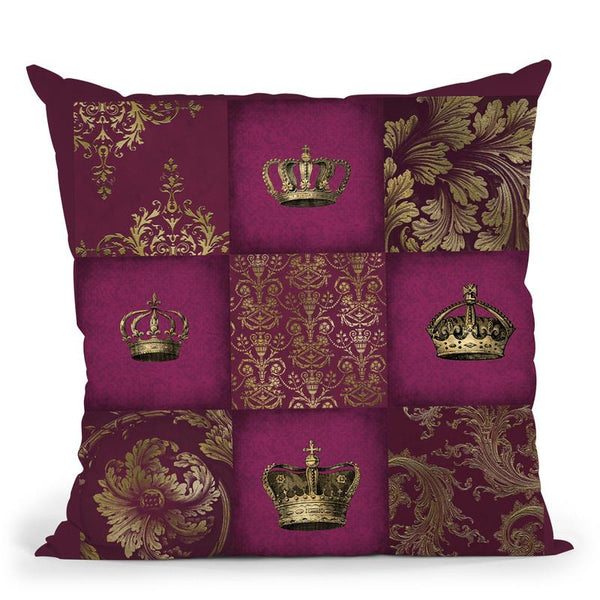 Royal Quilt Pattern I Throw Pillow By Andrea Haase