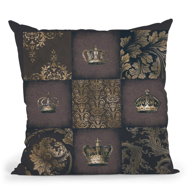 Royal Quilt Pattern Iii Throw Pillow By Andrea Haase