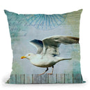 Sea Gull Throw Pillow By Andrea Haase