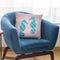 Sea Horse Teal Pink Pastel Throw Pillow By Andrea Haase