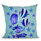 Sea World Blue Throw Pillow By Andrea Haase