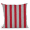 Seamless Knit Red White Throw Pillow By Andrea Haase