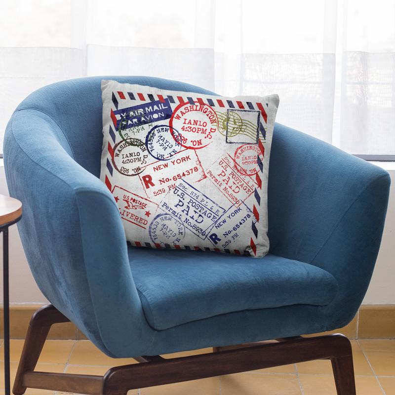 Send Me A Letter Throw Pillow By Andrea Haase