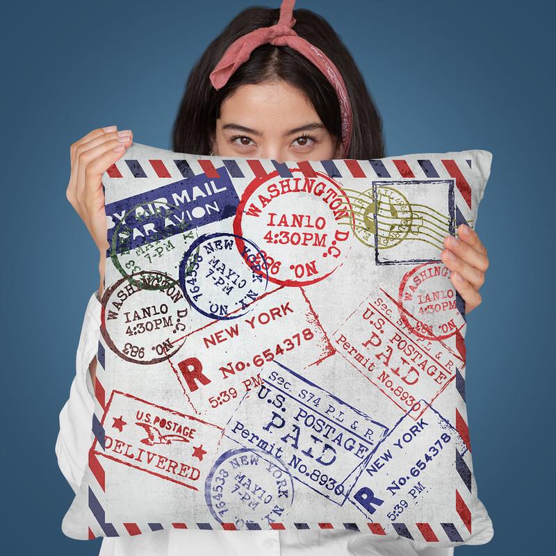 Send Me A Letter Throw Pillow By Andrea Haase