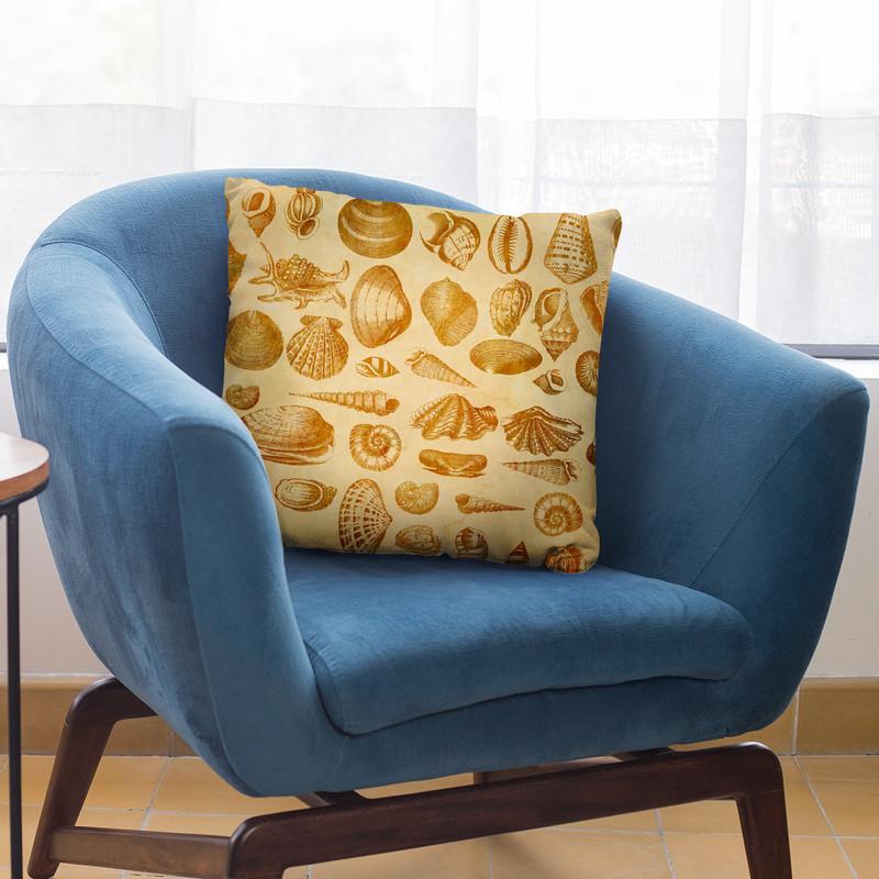 Shells Vintage Master Throw Pillow By Andrea Haase