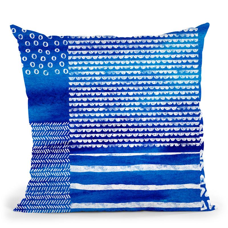 Shibori Iii Throw Pillow By Andrea Haase
