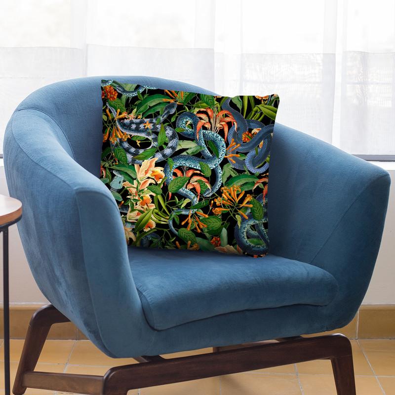 Snakes Throw Pillow By Andrea Haase