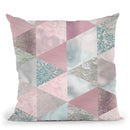 Soft Pastel Triangles Throw Pillow By Andrea Haase