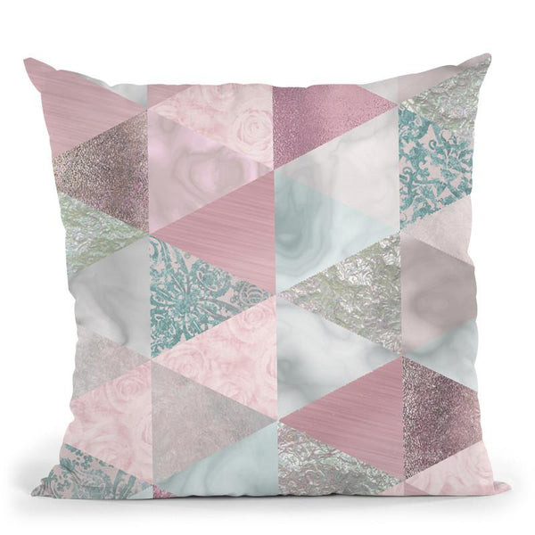 Soft Pastel Triangles Throw Pillow By Andrea Haase