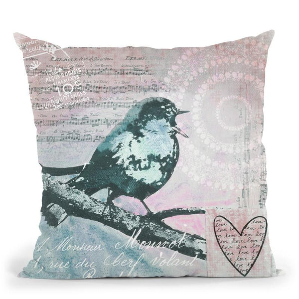 Songbird Throw Pillow By Andrea Haase