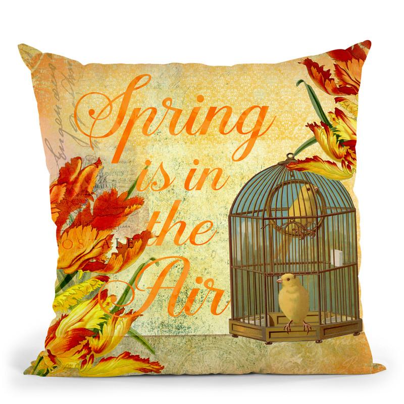 Spring Throw Pillow By Andrea Haase