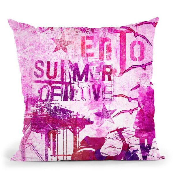 Summer Of Love Ii Throw Pillow By Andrea Haase
